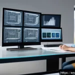 금형설계기능사와 플라스틱 금형 설계 차이 - A detailed workspace scene showing a professional mold designer at a modern drafting table, surround...